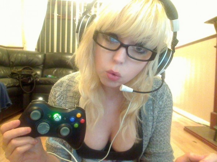 Gamer girl shows teen pussy sexy free porn pic